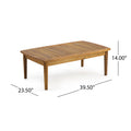 Willowbrook Seat Coffee Table Teak Acacia Wood