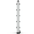 Aluminum Multi Position Ladder With Wheels, 300 Lbs Weight Rating, 22 Ft Metallic Grey Aluminium Alloy