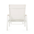 Oxton Chaise Lounge White Nylon Mesh