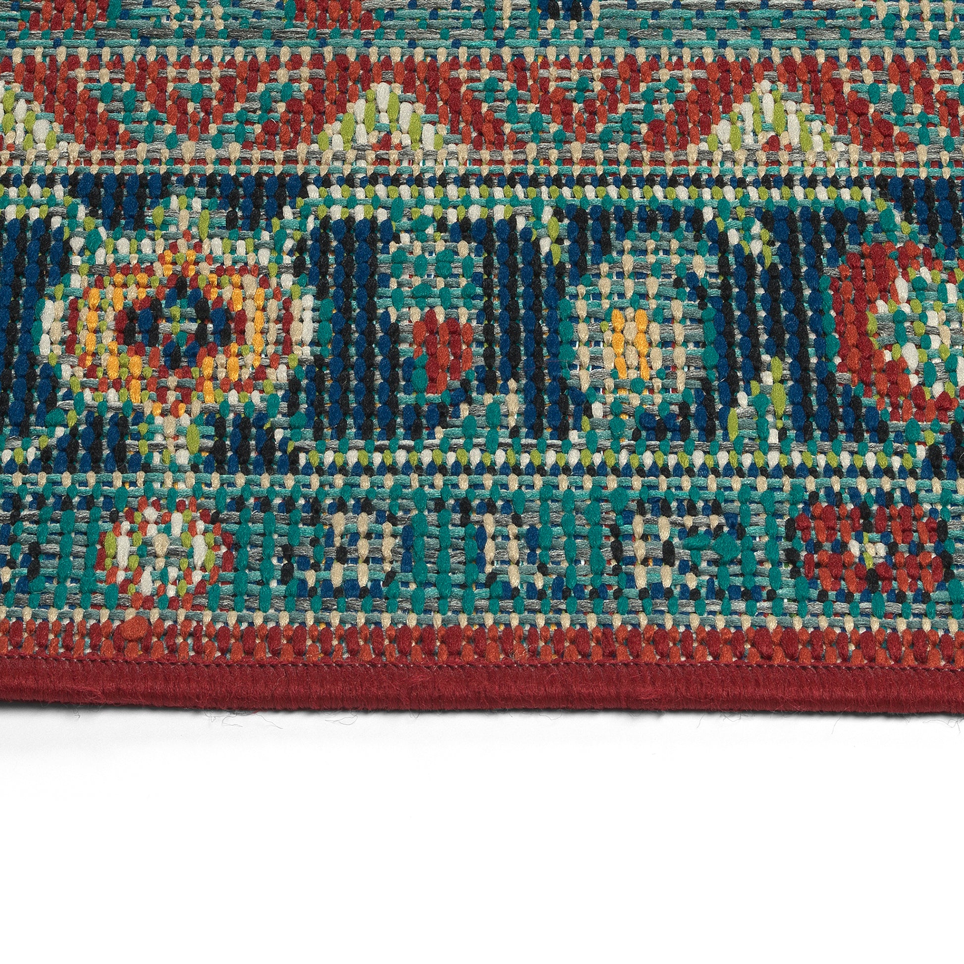 Traditional, Transitional, Oriental, Medallion, Border, Cut Pile 1'9" X 3' Rectangle Throw Rug Red Polypropylene