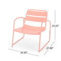 Conrad Chair Coral Iron
