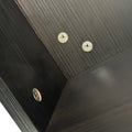 47.24'' Hexagonal Coffee Table Side Table Nightstand Burmese Sumac 2Pcs Black Brown Mdf