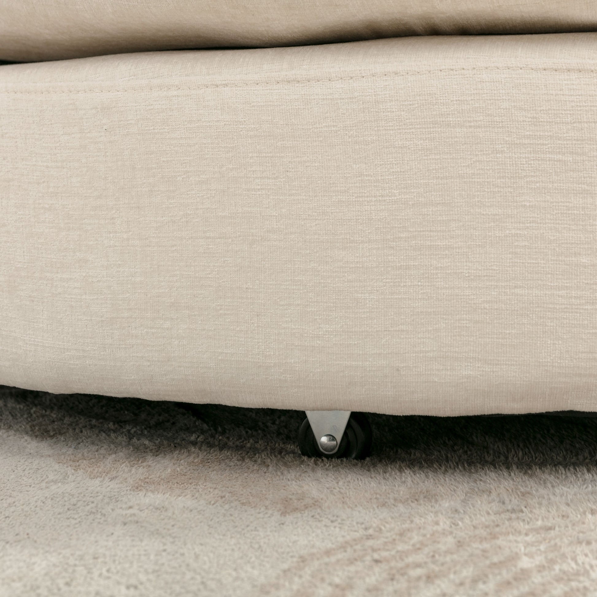 Orisfur. 360 Swivel Accent Barrel Chair With Storage Ottoman & 4 Pillows, Modern Chenille Leisure Chair Round Accent For Living Room, Cream Cream Foam Chenille