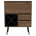 Prunus Bar Cabinet, One Cabinet, Two Drawers Multi Primary Living Space Modern Shelves Included Particle Board