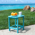 HDPE Compact Side Table, Perfect for Indoor Outdoor aqua blue-hdpe