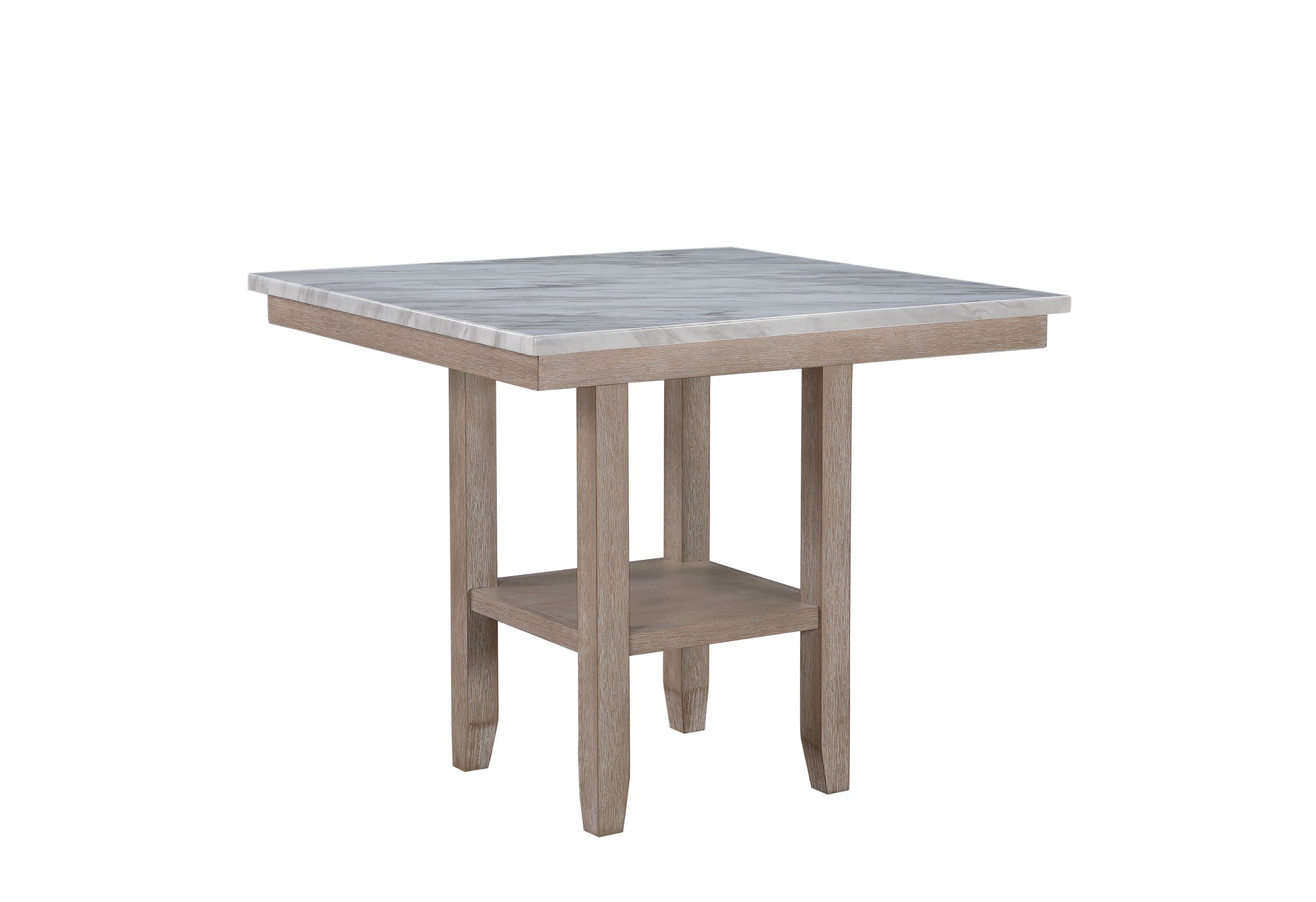 Claui Natural Bar Table Natural Solid Wood Mdf