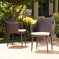 Kennethchair Brown Multi Pe Rattan Iron Waterproof Fabric