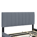 Queen Size Velvet Upholstered Platform Bed With 2 Drawers And 1 Twin Xl Trundle Gray Queen Gray Upholstered
