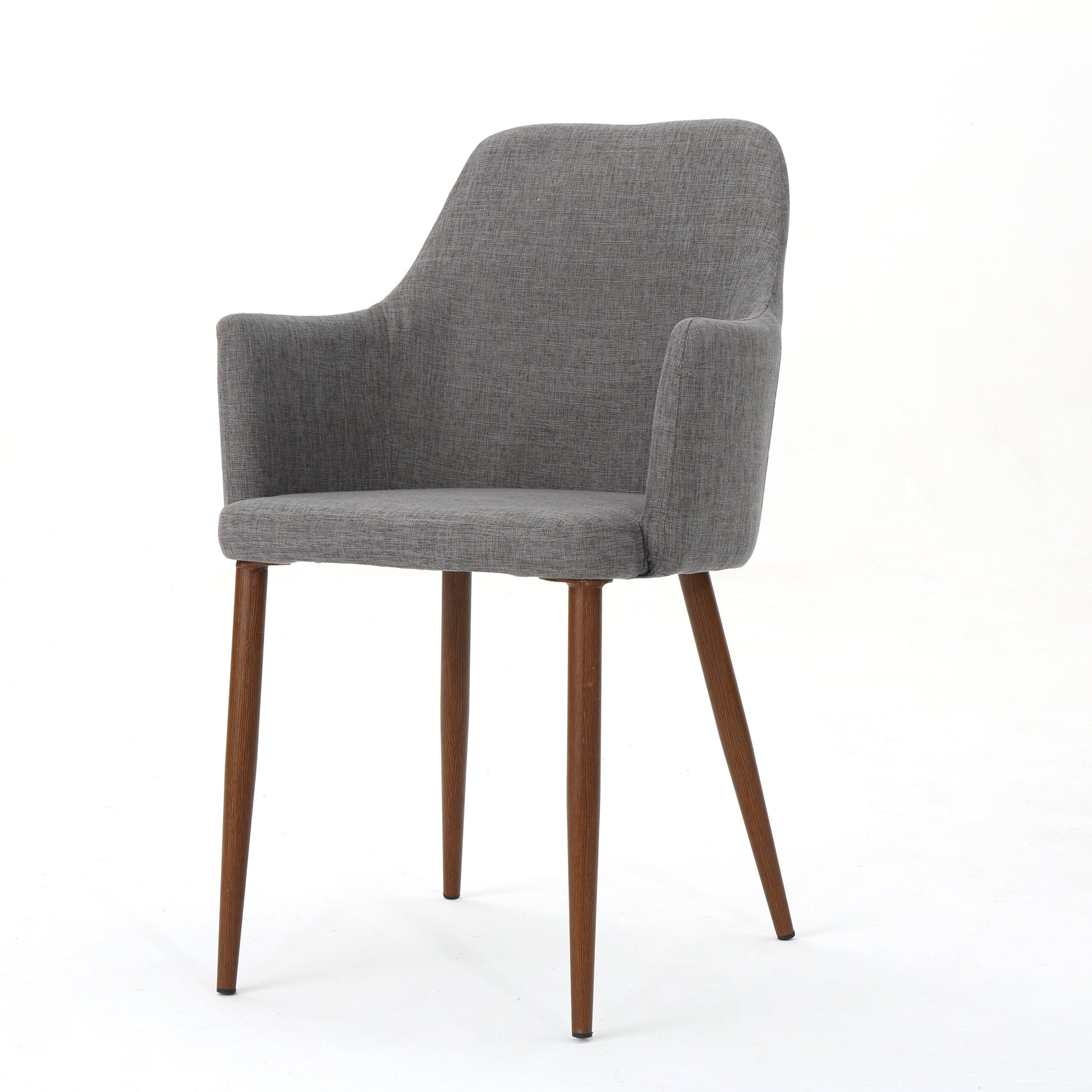 Dining Chair Light Grey Fabric