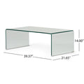 Coffee Table 12Mm Tempered Bent Glass Clear Tempered Glass