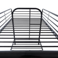 Twin Over Twin Bunk Bed With Ladders Twin Black Steel