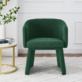Modern Style Simple And Elegant Chair, Green Leisure Chair, Suitable For Dining Bedroom Living Room Reception Desk Assembly Required Green Green Foam