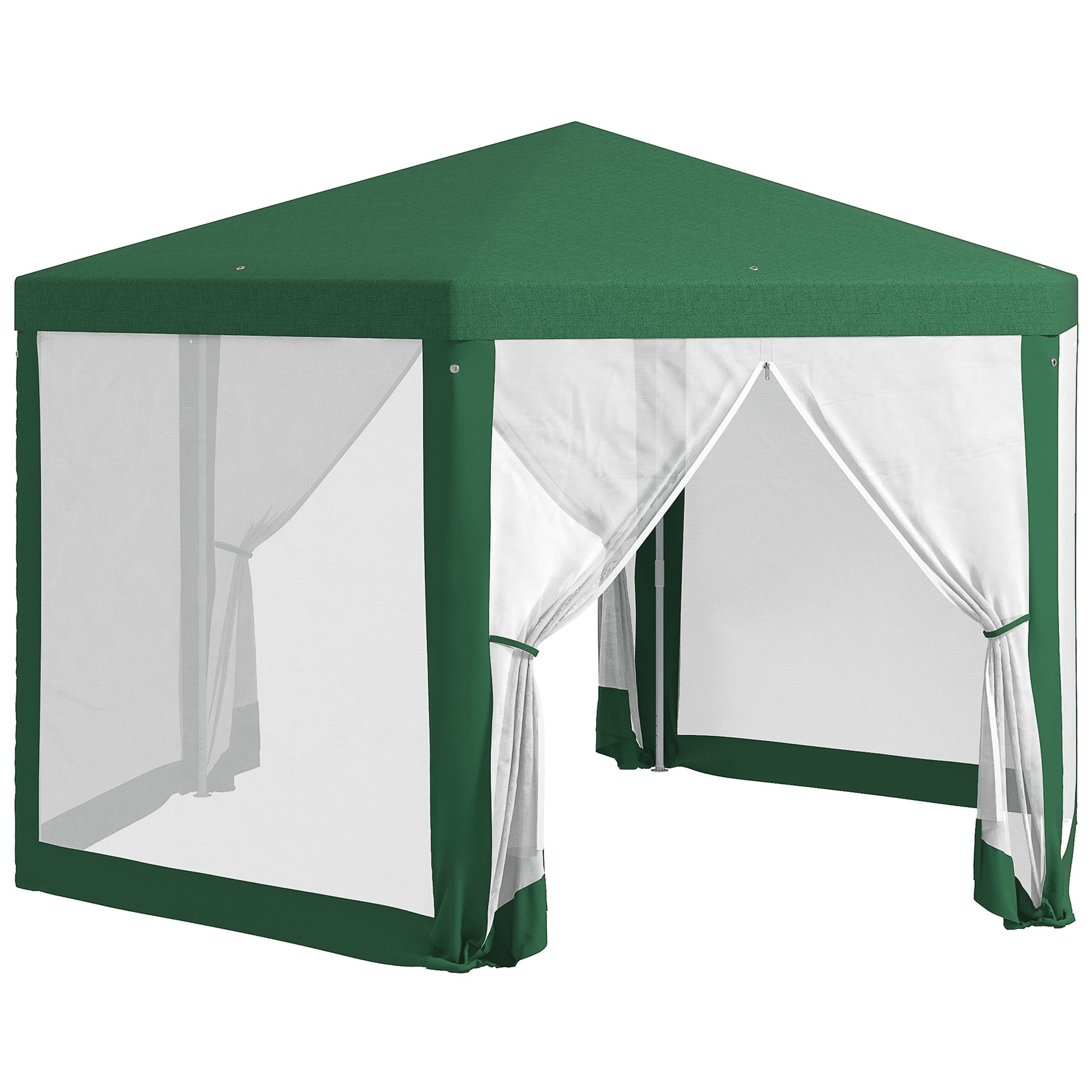 hexagon pop up tent Outsunny 13' X 11' Outdoor Party Tent, Hexagon Sun Shade Shelter Canop