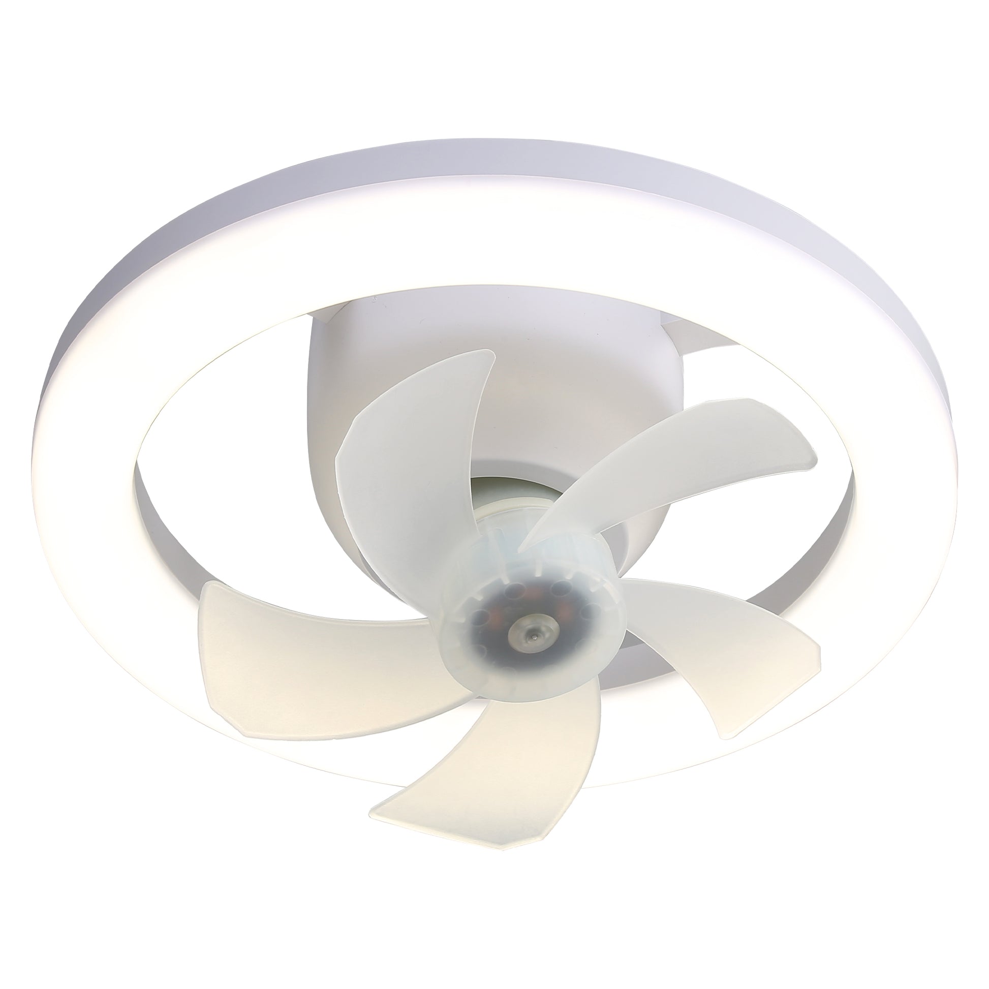 Socket And Remote 360 Rotating Ceiling Fan 3 Colors And 3 Wind Speeds White Pc