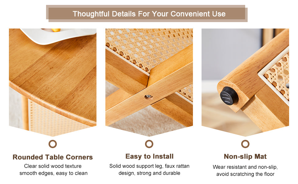 Table And Chair Set, Ancient Style Solid Wood Dining Table, Imitation Rattan Table Legs, Beautiful Simple Solid Wood Dining Chair, Perfect For Dinner, Meetings, Home And Office Decoration Wood Rubber Wood