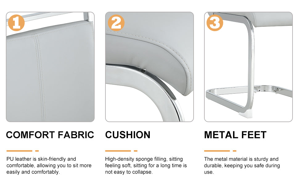 Table And Chair Set.A Rustic Industrial Rectangular Mdf Black Dining Table With Mdf Desktop And Electroplated Silver Metal Legs.Paried With 6 Chairs With Pu Cushion And Metal Legs. Black,Light Gray,Silver Seats 6 Mdf Metal