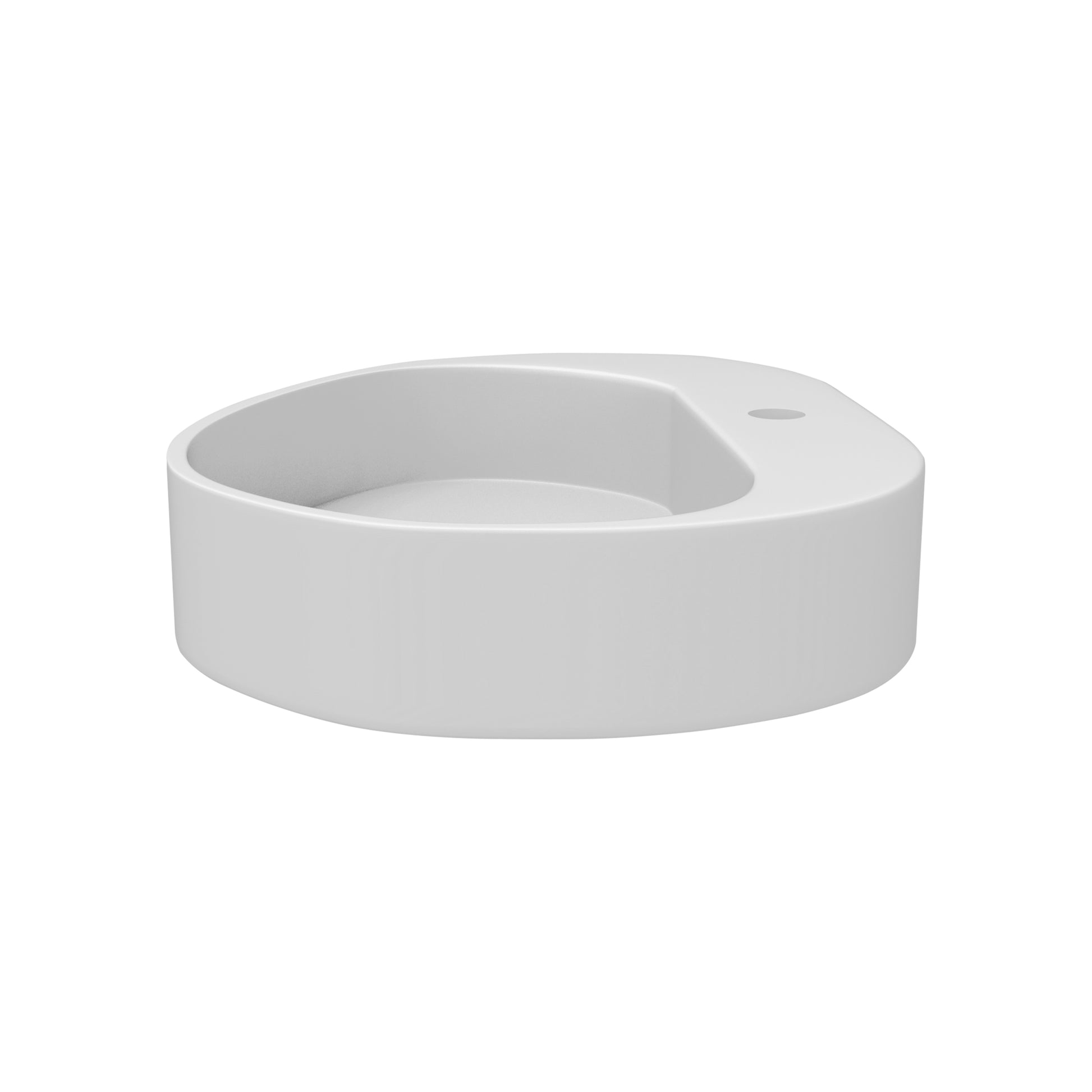 Fs154A 580 Solid Surface Basin With Chrome Drain