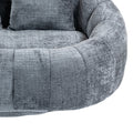 Coolmore Bean Bag Sofa Lazy Sofa Durable Comfort Lounger High Back Bean Bag Chair Couch For Adults And Kids, Indoor & Outdoor, Accent Floor Soft Lounge Chair Gray Chenille Gray Foam Chenille 2 Seat