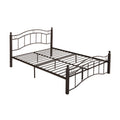 King Size Metal Bed Frame, Under Bed Storage Space, No Box Spring Needed, Durable Use, Copper King Copper Iron