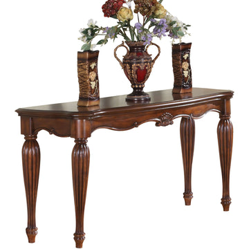 Cherry Sofa Table With Turned Fluted Legs Cherry Primary Living Space Traditional Cherry Rectangular Wood