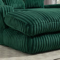 Coolmore Corduroy Lazy Sofa With 3 Back Pillows,Comfy Sofa Deep Seat Couch For Living Room,Club Emerald Emerald Primary Living Space Foam Corduroy 1 Seat