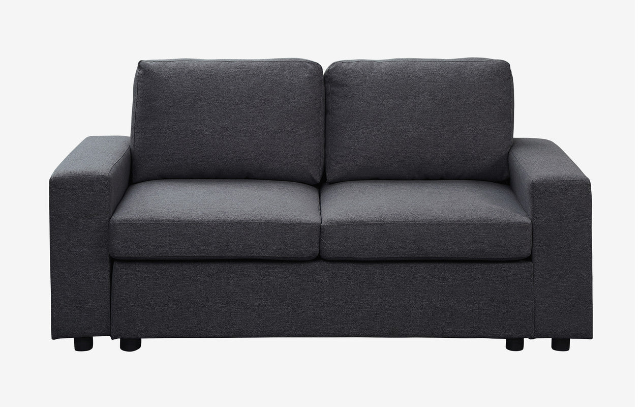 Winter 68" Loveseat In Dark Gray Linen Dark Gray Linen