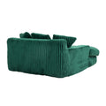 Coolmore Corduroy Lazy Sofa With 3 Back Pillows,Comfy Sofa Deep Seat Couch For Living Room,Club Emerald Emerald Primary Living Space Foam Corduroy 1 Seat