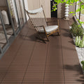 2Ft Patio Deck Tiles, Diy Module Interlocking Decking Tiles Floor Tile,Easy And Quick Installation Court Tiles For Porch Poolside Balcony Backyard 24Pcs Red Brown Red Brown Polypropylene