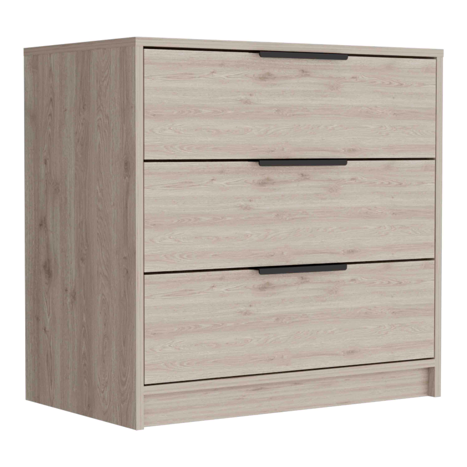 Dresser 27"H, 3 Drawers Dresser, Superior Top, Light Gray Light Gray Bedroom Modern Particle Board Particle Board