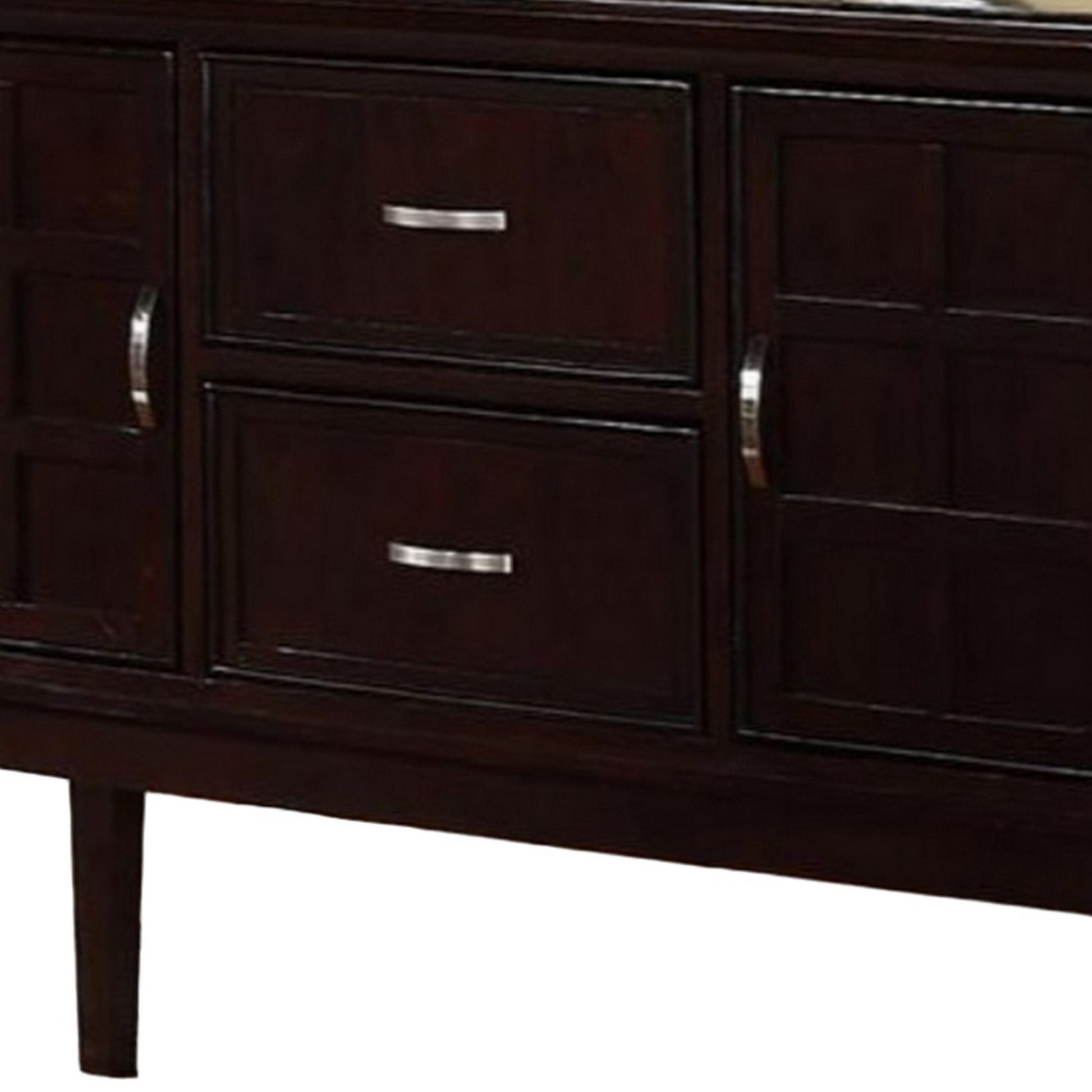 Plywood Poplar Wood Buffet Server, Espresso Espresso Wood