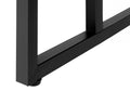 Accent Table, C Shaped, End, Side, Snack, Living Room, Bedroom, Black Laminate, Black Metal, Contemporary, Modern Black Particle Board