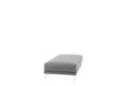 Modern Antique Gray Large Ottoman Metal Legs 1Pc Cocktail Ottoman Living Room Antique Gray Faux Leather Primary Living Space Grey Contemporary,Modern Rectangle Bonded Leather