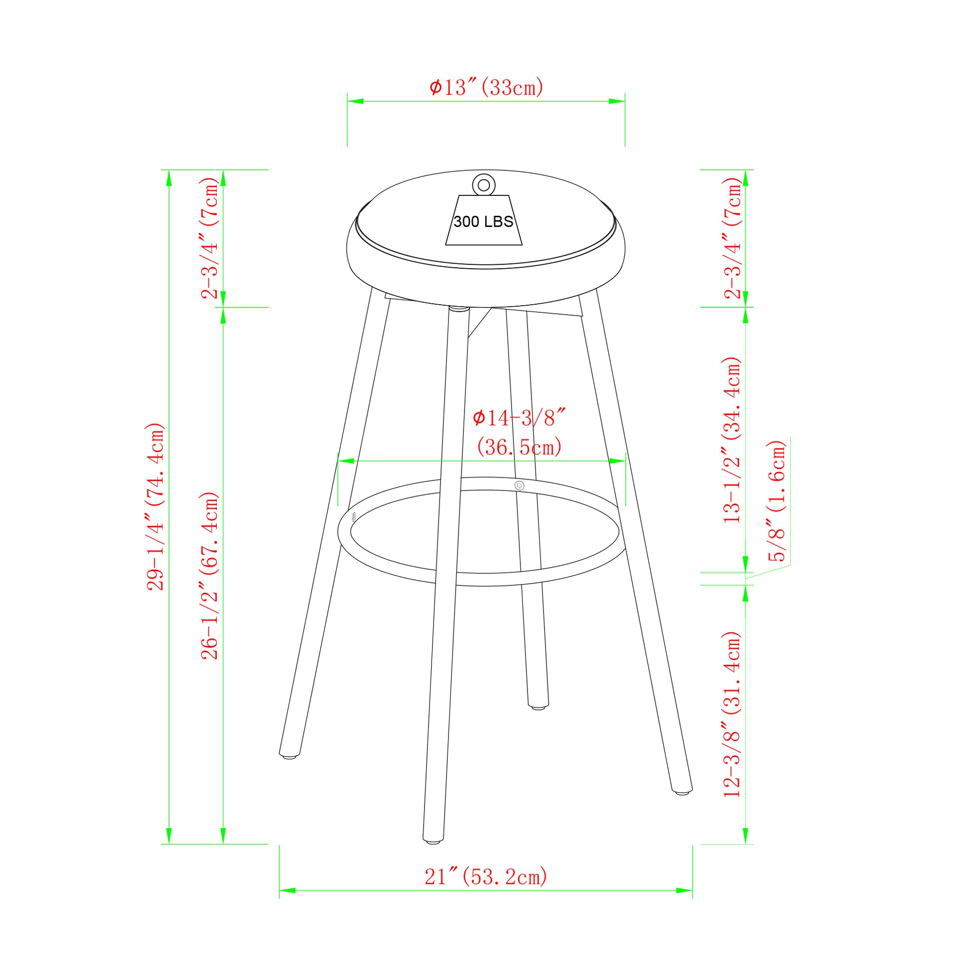 Modern Glam Upholstered Faux Velvet Bar Stool Emerald Emerald Mdf Polyester