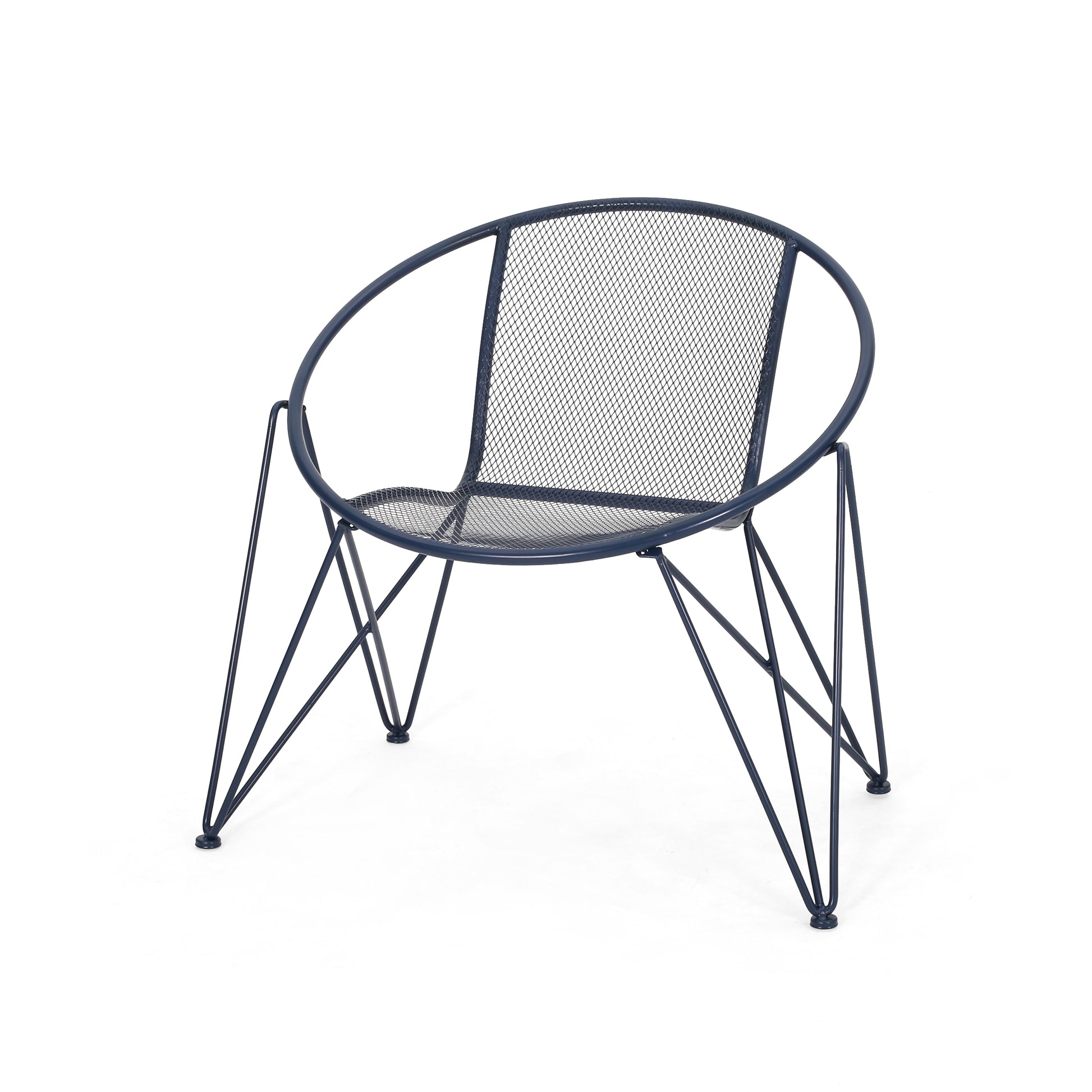 Georgia Chair Navy Blue Iron