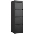 4 Drawer Vertical File Cabinet With Lock,Filing Cabinet, Metal Filing Cabinet For Home Office Organizer Storage Cabinet Letter Size A4 Legal File Filing Cabinets 3 4 Drawers Black Office Drawers