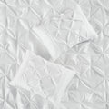 7 Piece Tufted Comforter Set White Cal King California King White Polyester