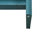 4 Door Large Storage Retro Sideboard With Adjustable Shelves And Long Handles For Kitchen, Dining Room And Living Room Antique Blue Antique Blue Mdf