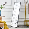 4Th Generation Aluminum Alloy Metal Frame Full Body Mirror, Quality Upgrade, Bathroom Makeup Mirror, Bedroom Entrance, Floor Mirror, 59 