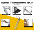 Household Aluminum Attic Ladder 25