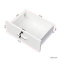 White Modern Simple Hair Desk, Multi Layer Storage, Large Storage Space White Mdf