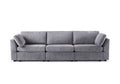 Modular Sofa Grey Chenille Fabric, Simple And Grand, The Seat And Back Is Very Soft. This Is Also A Knock Down Sofa Grey Brown Chenille Wood Primary Living Space Medium Firm Light Duty Victorian Rectangle Acacia Rolled Arms Chenille 3 Seat