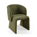 Modern Accent Chair Green Single Sofa Chair,Upholstered Side Chair Teddy Comfy Reading Chair For Dining Room Bedroom Living Room Reception Green 2Pc Green Primary Living Space Modern Set Of 2 Foam Teddy