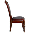 Antoinette Side Chair Set Of 2 Dark Brown Dark Brown Wood