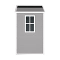 6' X 4.4' Resin Weather Resistant Outdoor Storage Shed With Floor For Garden,Backyard,Pool Tool, Light Grey Gray Polypropylene