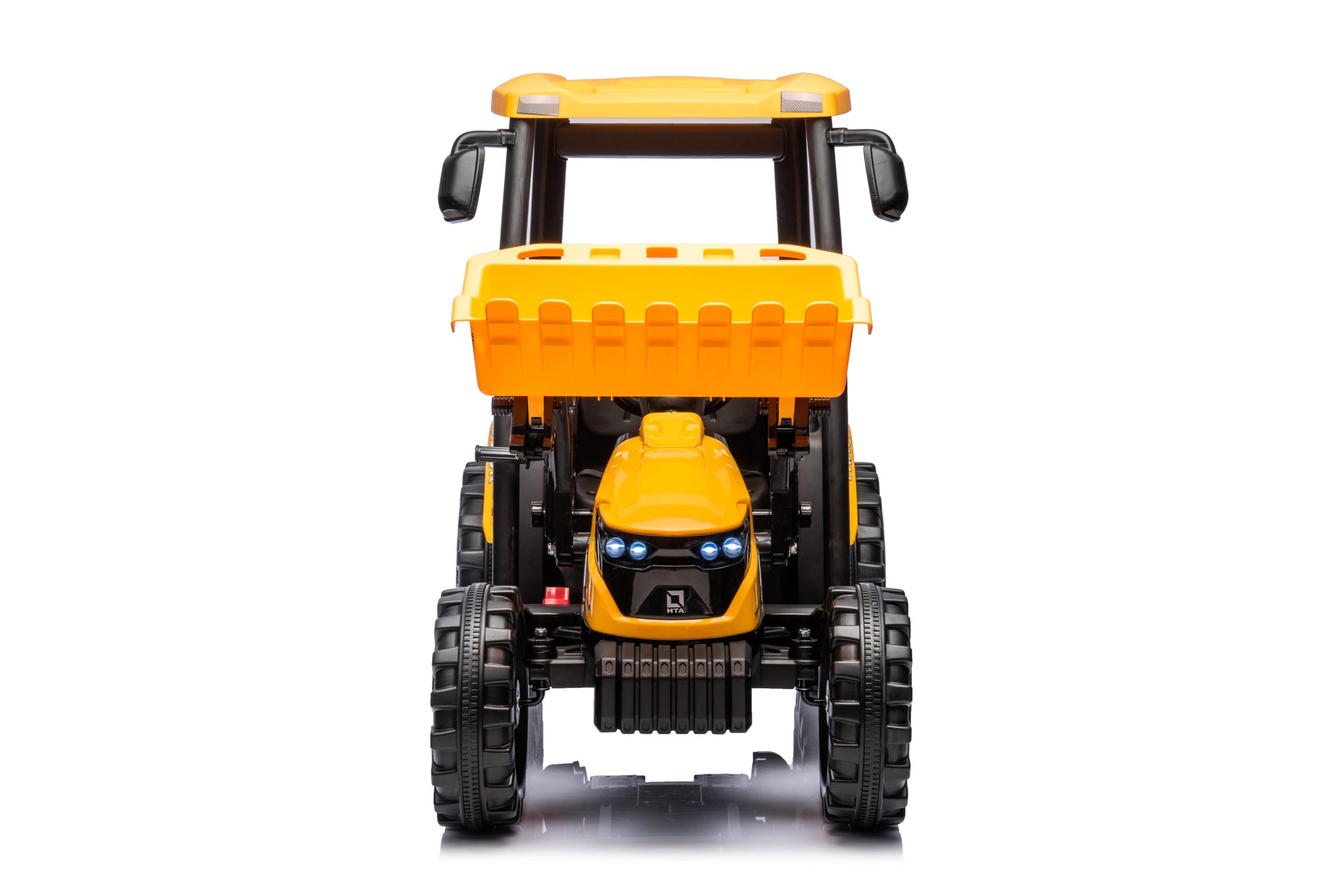 24V Kids Ride On Tractor, Kids' Ride On Car Toys Battery Powered Excavator Electric Vehicles With Trailer, Digger For Toddlers Yellow Yellow Plastic