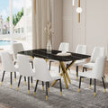 Large Modern Minimalist Rectangular Dining Table With 0.39 