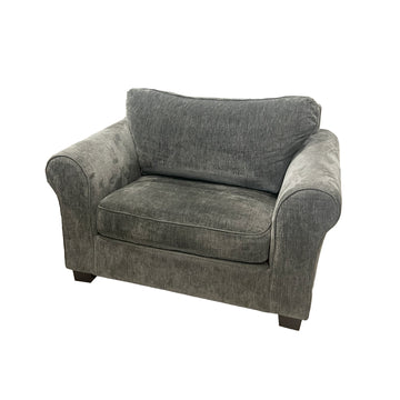 Romeo Grey Chair Grey Wood Polyester Blend