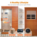 Infrared Sauna Room Single Room Natural Metal & Wood Solid Wood