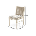 Cordoba Kd Dining Chair Mp2 Set Of 2 Yes Acacia Wood Garden & Outdoor Modern 2 Person Seating Group Acacia Wood