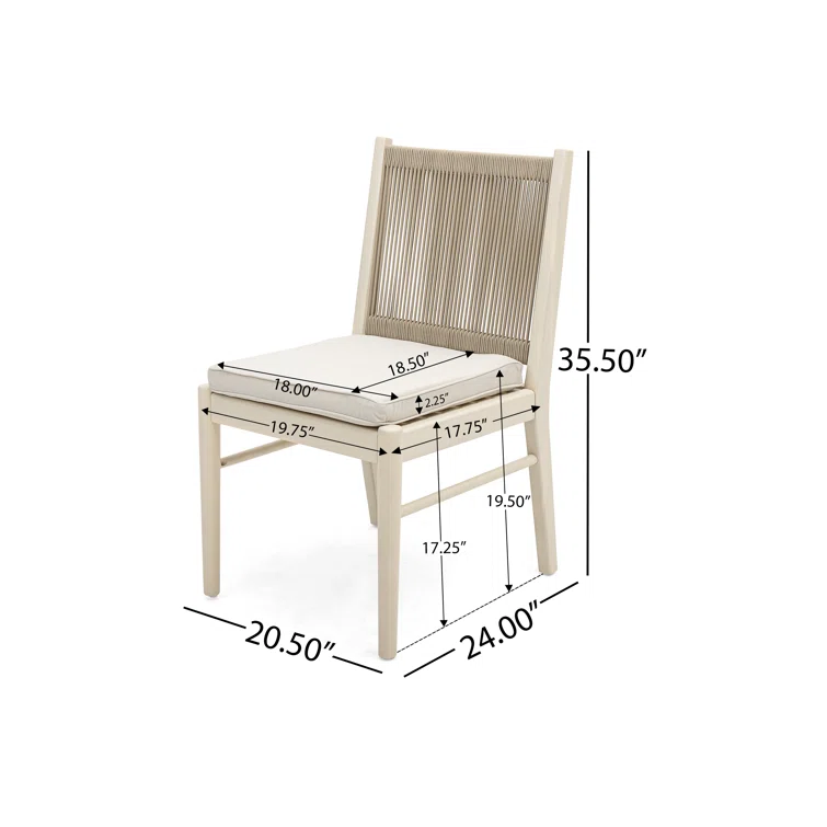 Cordoba Kd Dining Chair Mp2 Set Of 2 Yes Acacia Wood Garden & Outdoor Modern 2 Person Seating Group Acacia Wood